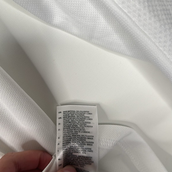 Adidas Response Long Sleeve V Neck Athletic Shirt Womens Size S White - Picture 4 of 7